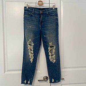 Jbrand alana destressed denim jeans - 29